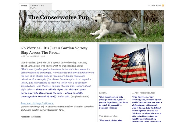 conservativepup.com site used Thesis 1.8