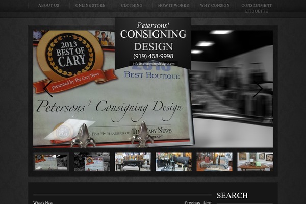 consigningdesign.com site used Theme1751