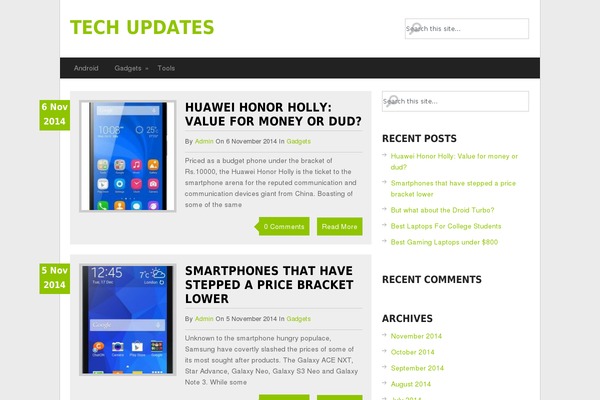 GreenChili theme site design template sample