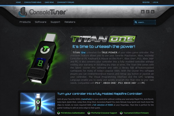 consoletuner.com site used Catalyst