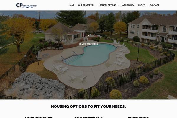 Realstate theme site design template sample