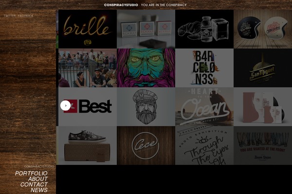 conspiracystudio.com site used Folio Two