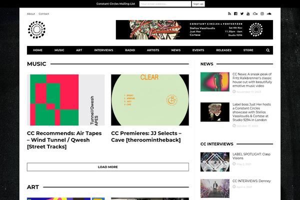 Site using MailChimp Top Bar plugin