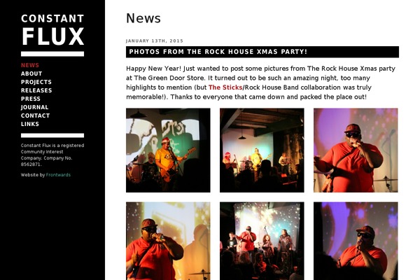 constantflux.co.uk site used Frontwards