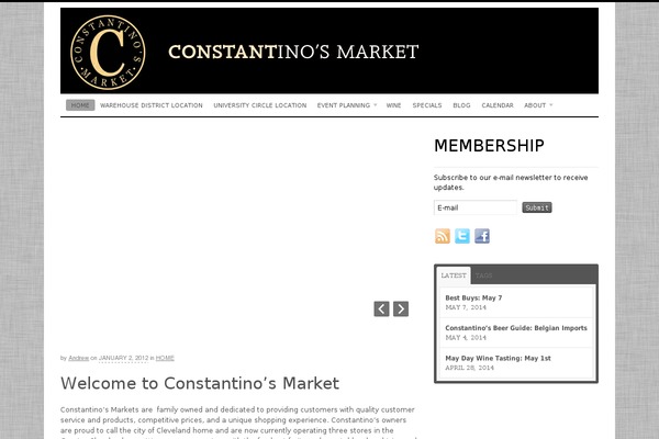 constantinosmarket.com site used Nirvana