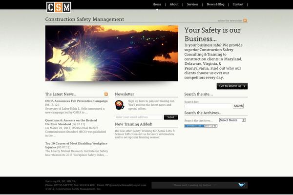 construction-safety-management.com site used Devster
