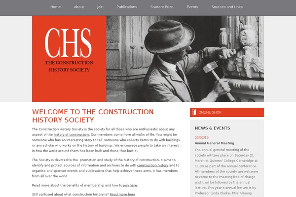 Chs theme site design template sample