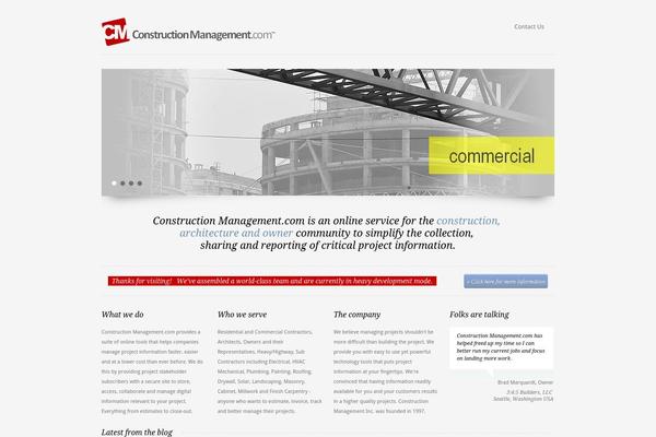 constructionmanagement.com site used Minimalisto