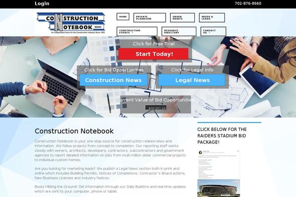 Magazine theme site design template sample