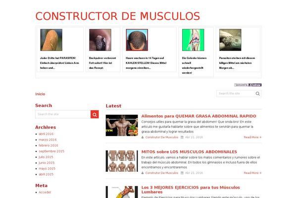 Frontpage theme site design template sample