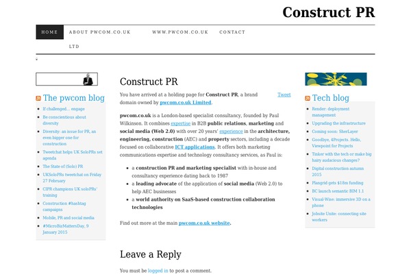 Pilcrow theme site design template sample