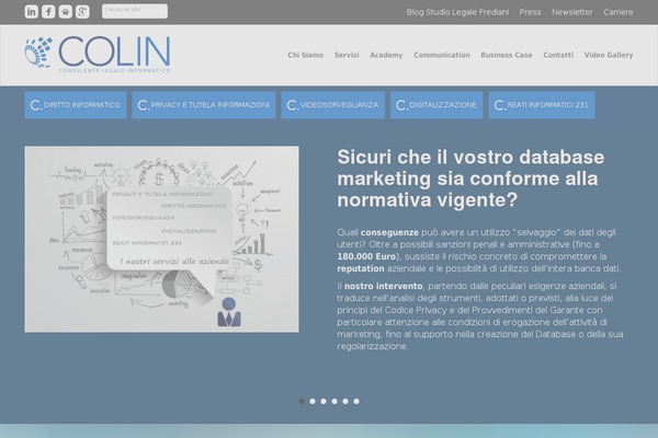 consulentelegaleinformatico.it site used Colin