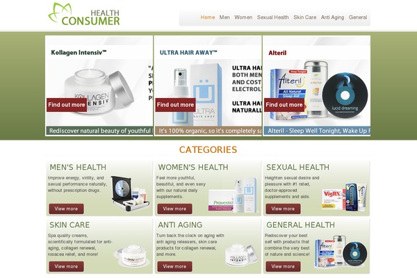 Showcase theme site design template sample