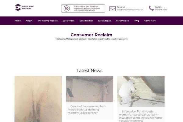 consumer-reclaim.com site used Provide