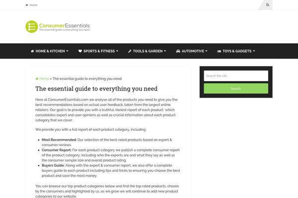 consumer theme websites examples