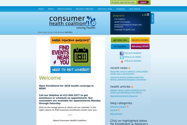 Chc theme site design template sample