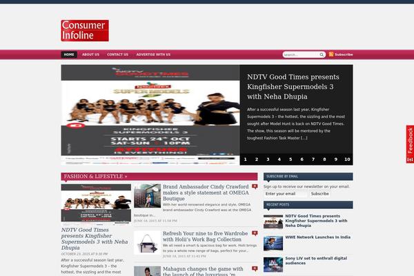 CoverNews theme site design template sample
