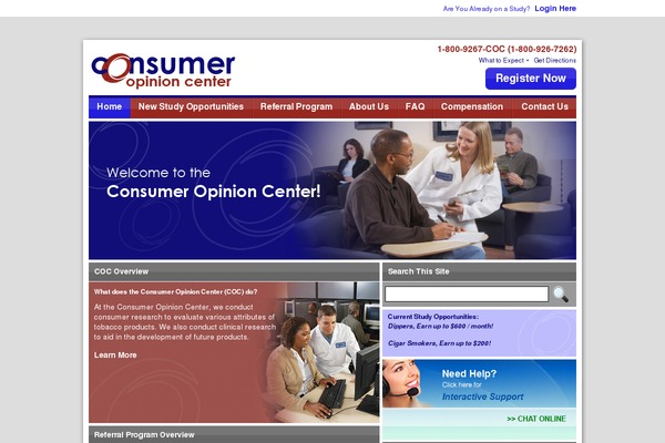 consumeropinioncenter.com site used Coc