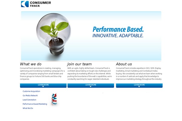 consumertrack.com site used Rockefeller-lite