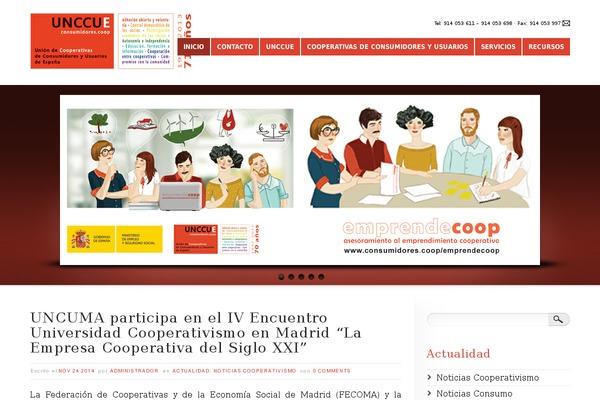 inFocus theme site design template sample