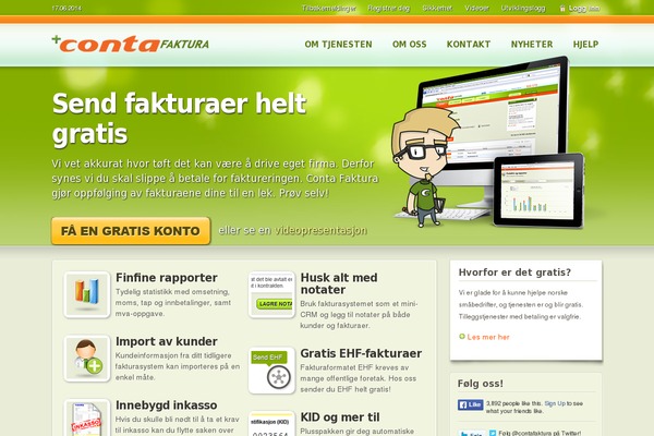 conta-faktura.no site used Conta