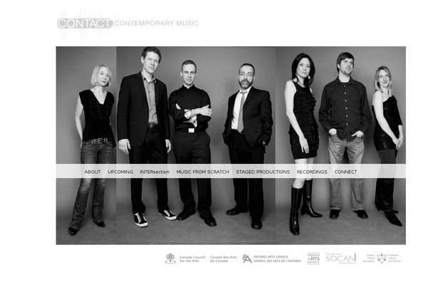 contactcontemporarymusic.ca site used Contact