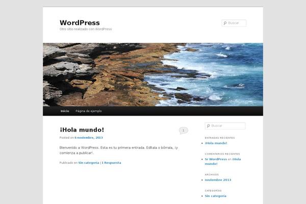 Twentytwelve_child theme site design template sample