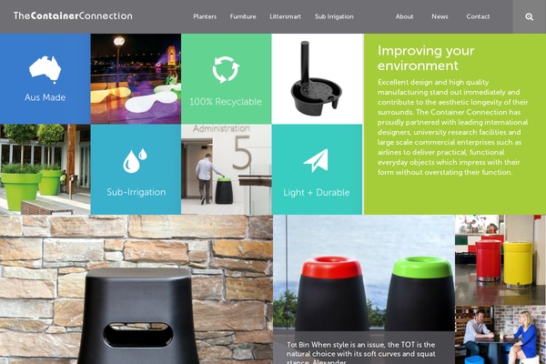 containerconnection.com.au site used Container