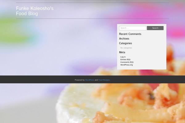 Food Recipes theme site design template sample