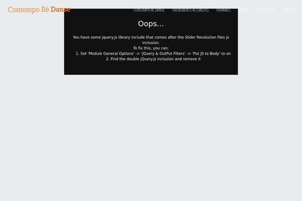 contemporedanse.fr site used Thegem_child