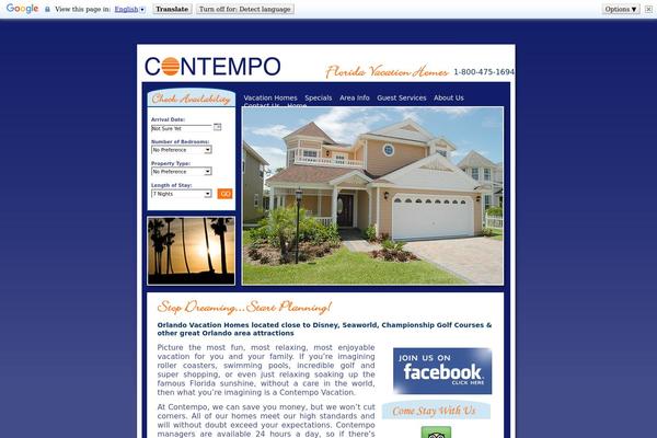 contempovacationhomes.com site used Contempo