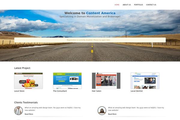 contentamerica.com site used Agencypro