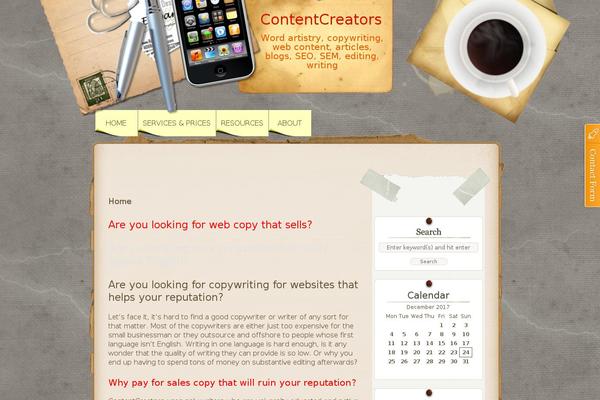 Site using Easy Contact Form Solution plugin