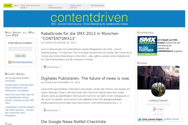 Site using Better WordPress Recent Comments plugin