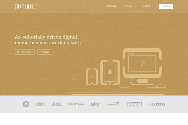 contentedgroup.com site used Contented