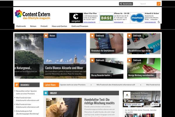 Spirit theme site design template sample