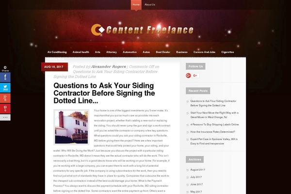 Glow theme site design template sample