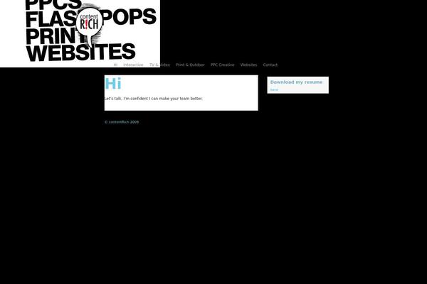 contentrich.com site used Earthlycalm