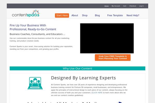 Thrive theme site design template sample