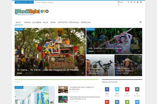 Magic Mag theme site design template sample