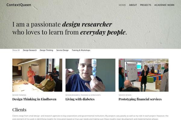 Dani theme site design template sample