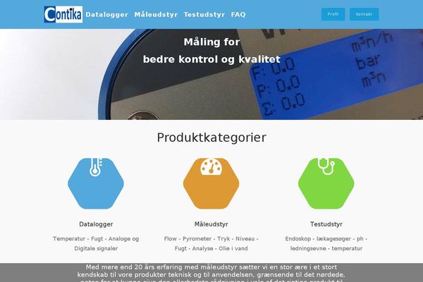 Tesseract theme site design template sample
