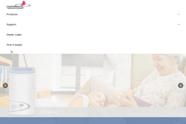 continentalheatingandcooling.com site used Continental-website-theme-2011