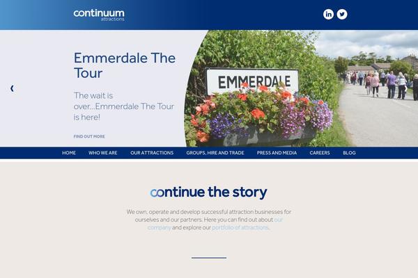 Continuum theme site design template sample