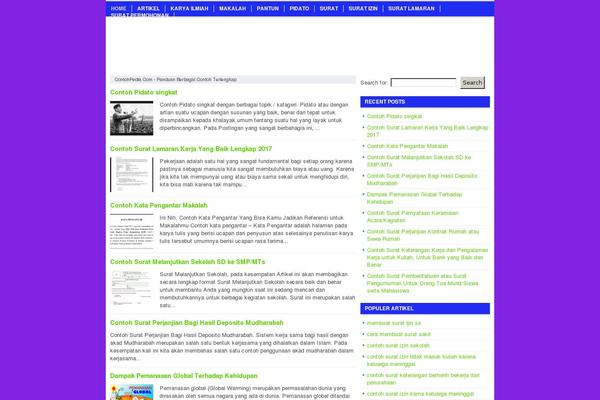 Kasep2 theme site design template sample