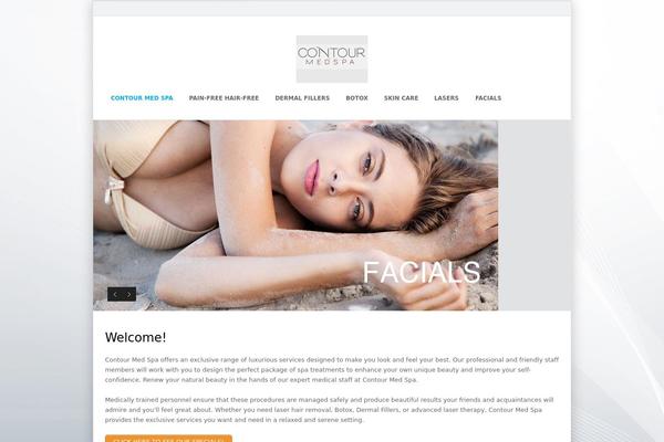 Medical theme site design template sample