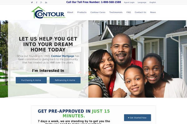 contour theme websites examples
