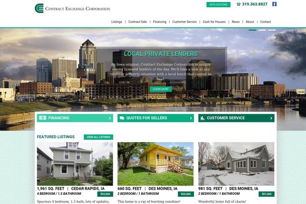 Contract theme site design template sample