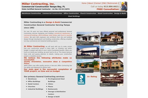 Miller theme site design template sample