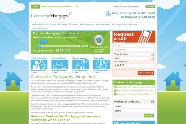 Contractor theme site design template sample